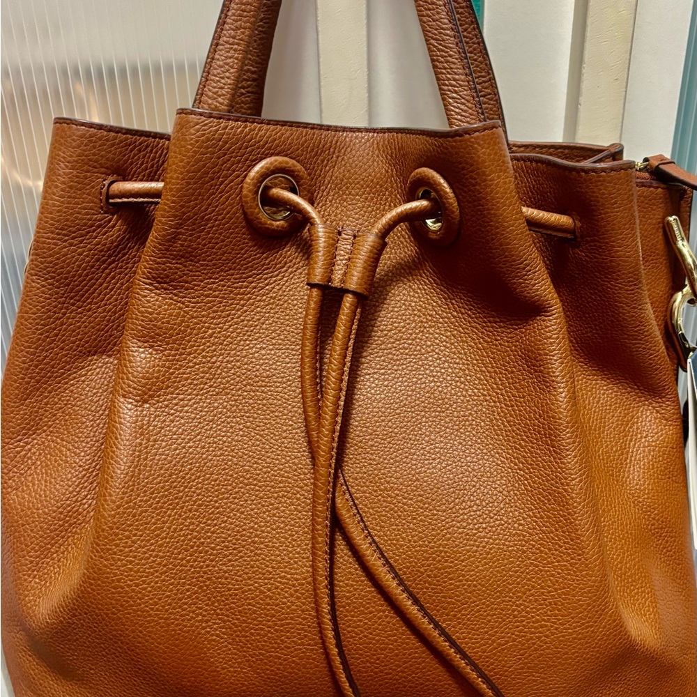 Cole Haan Tan Leather Tote Bag